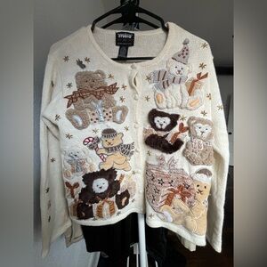 Hampshire Studios Bintage Teddy Bear Sweater